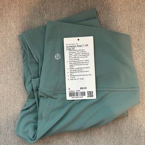 Lululemon Green Align 23” Leggings, Size 8